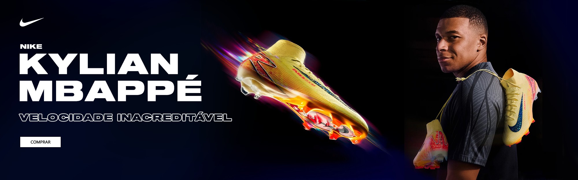 vrias imagens em slide com packs de futebol: new balance lime glow, promoo de fim de poca -60%,  euro 2024 camisolas de selees, forever faster, energy citrus._4