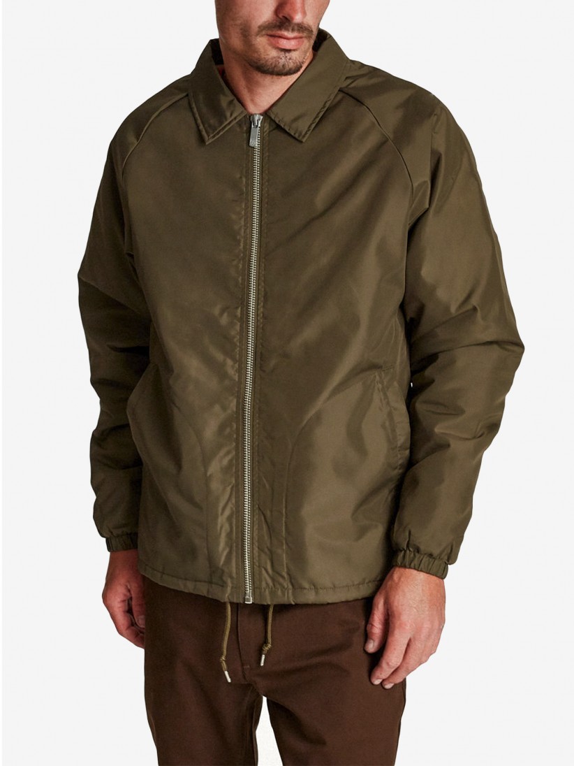 Brixton Claxton Sherpa Jacket Burgundy