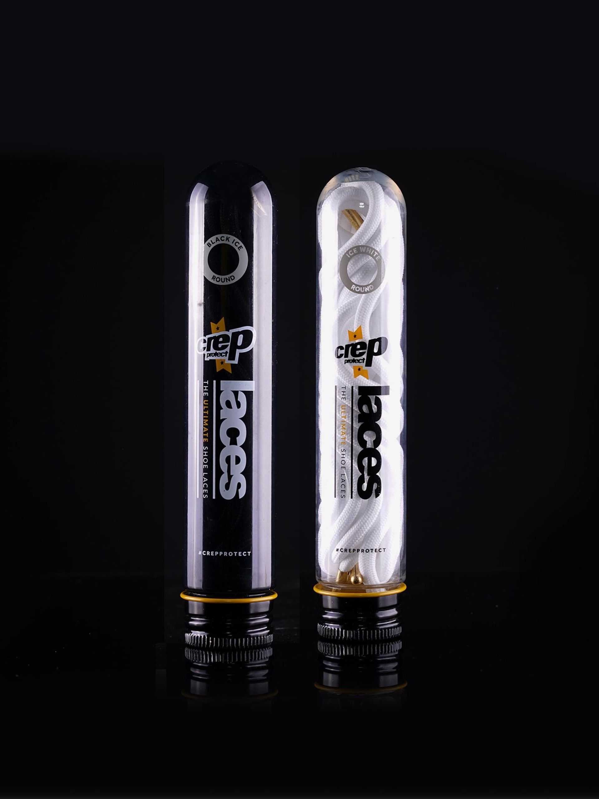 Crep Protect White Round Laces