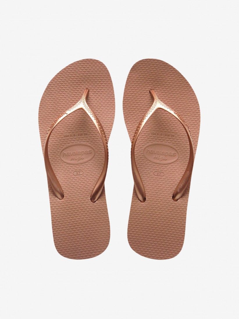 havaianas high fashion beige