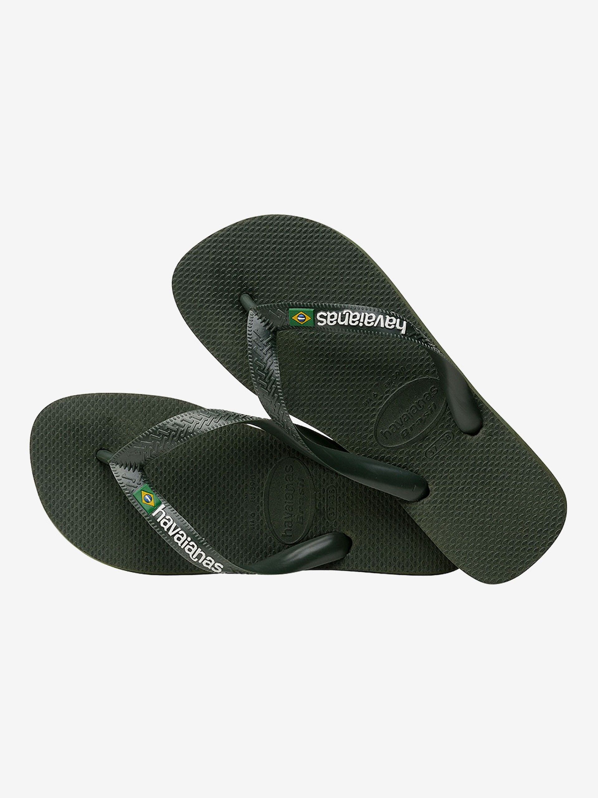Chinelos Havaianas Brasil Logo Verdes