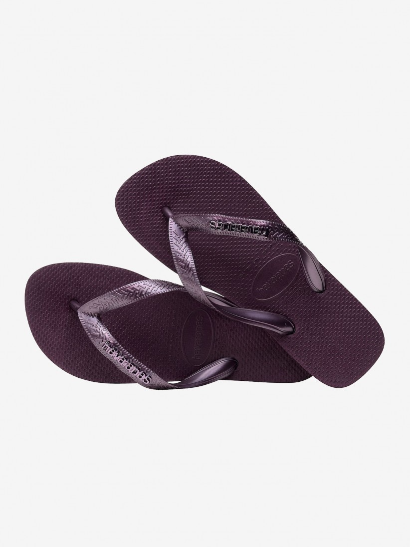 havaianas logo metallic