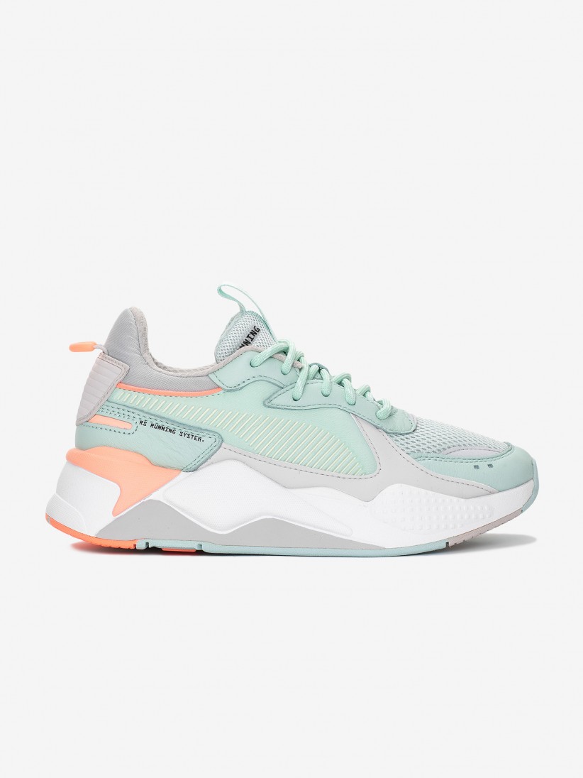 tenis puma verde agua de mujer