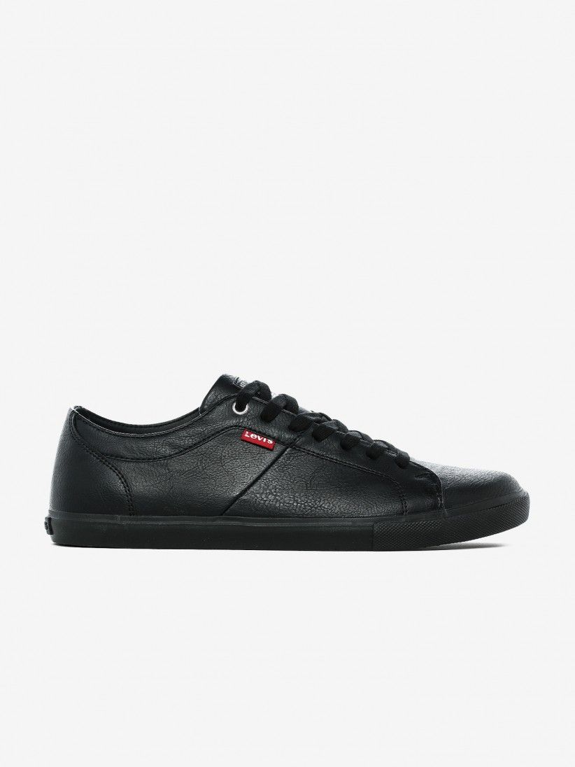 levi's black leather sneakers