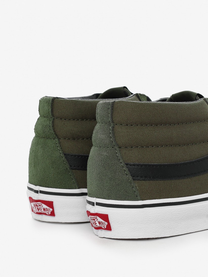vans mid top hombre verdes