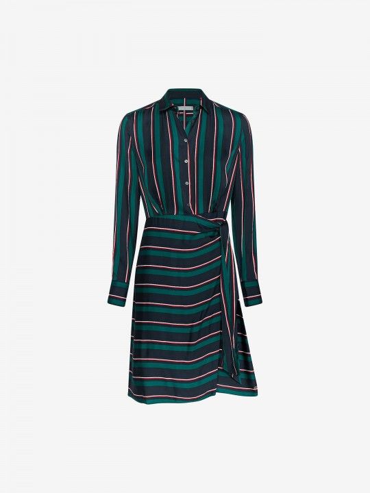 Vestido Tommy Hilfiger Long Sleeve Stripes
