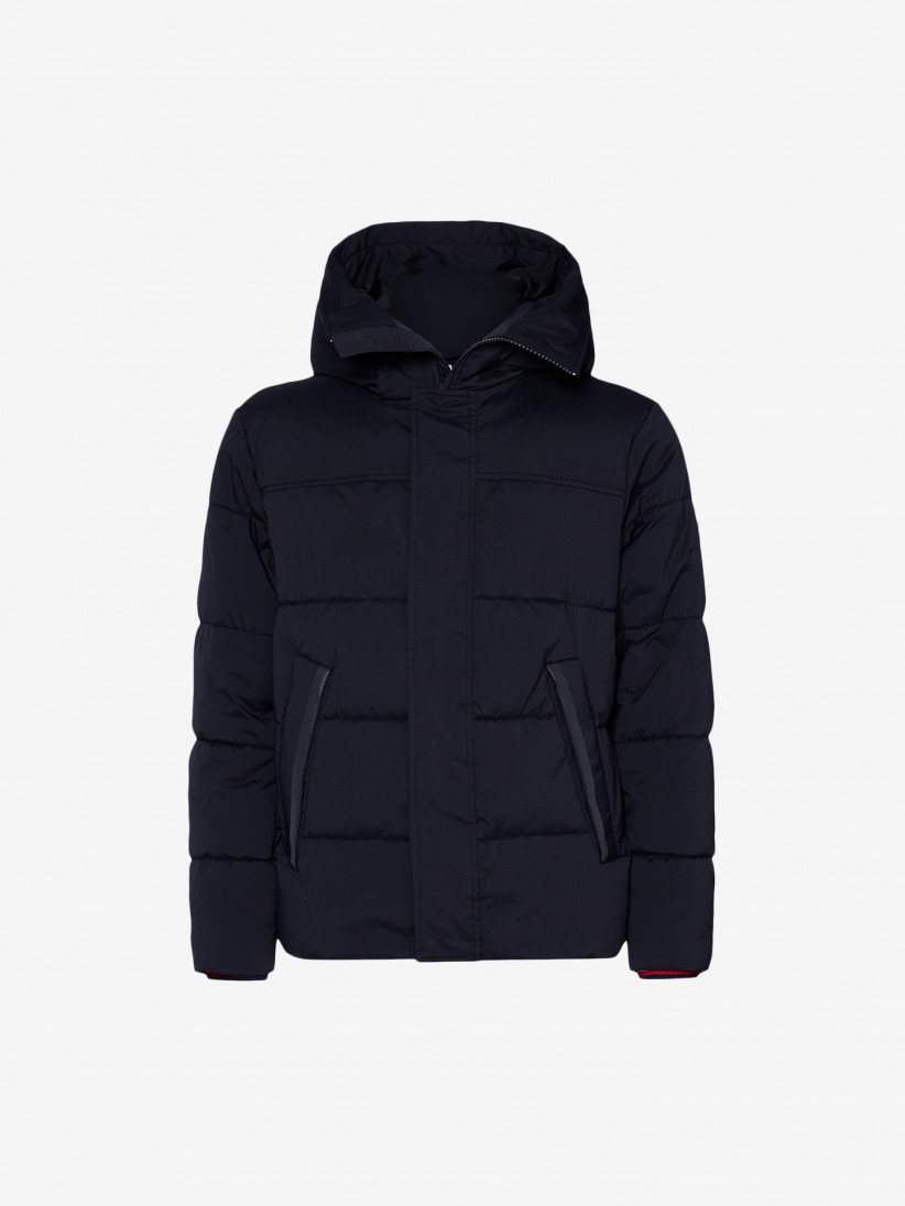 tommy hilfiger stretch hooded bomber jacket