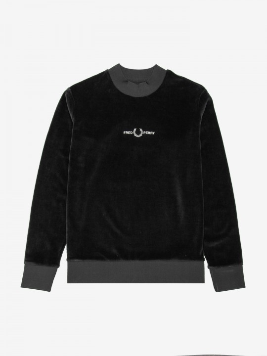 Sudadera Fred Perry Embroidered Velour