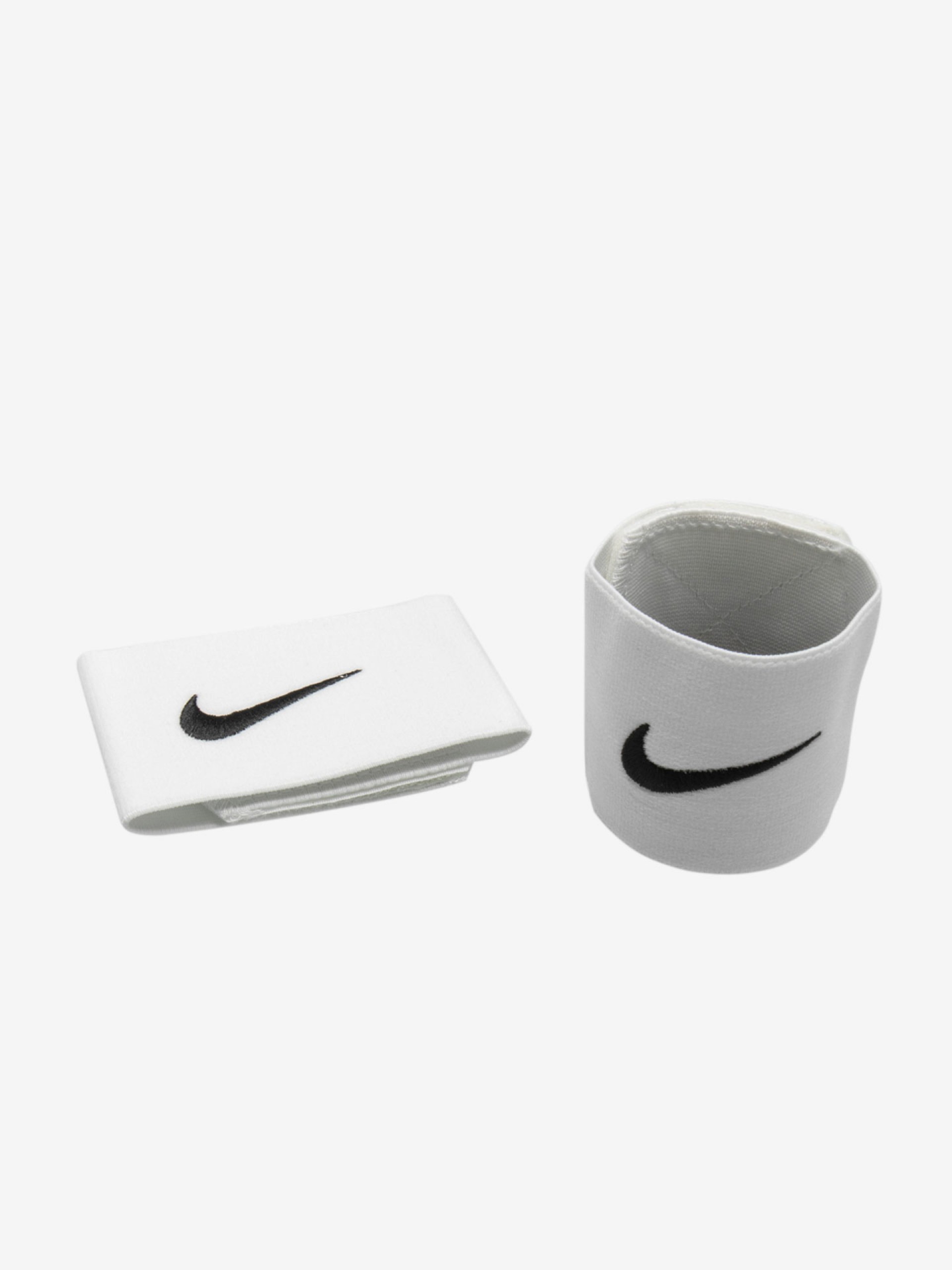 Bandas Elásticas Nike Guard Stay II Brancas Para Fixação de Caneleiras