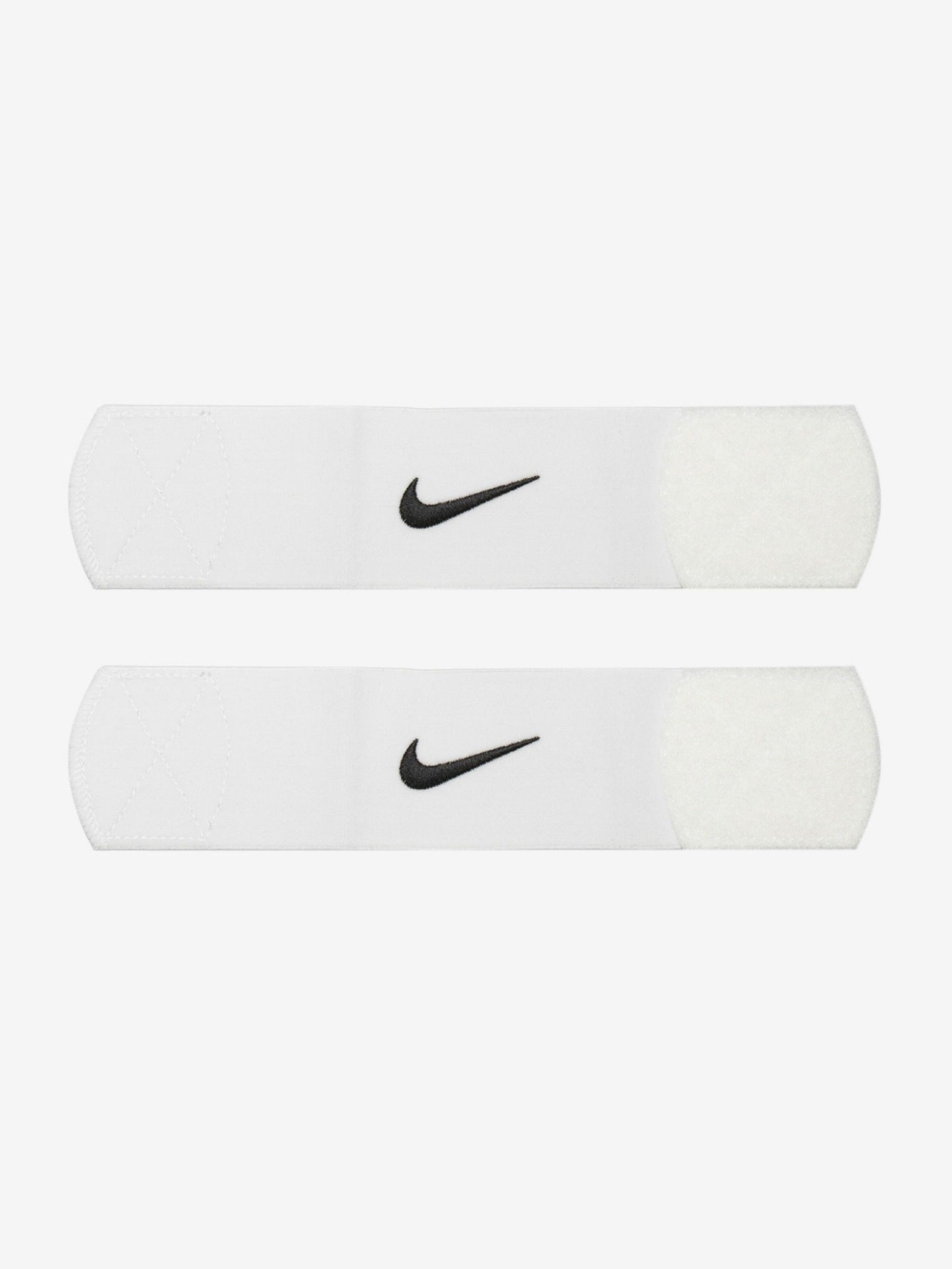 Bandas Elásticas Nike Guard Stay II Brancas Para Fixação de Caneleiras
