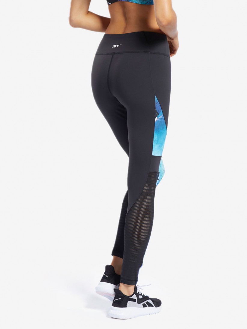 reebok lux color block tights