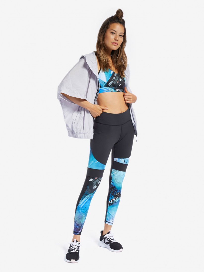 reebok lux tights color block