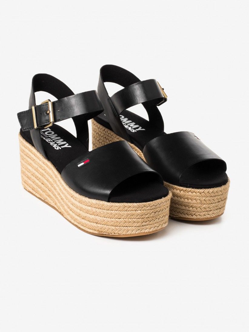 tommy jeans flatform sandals