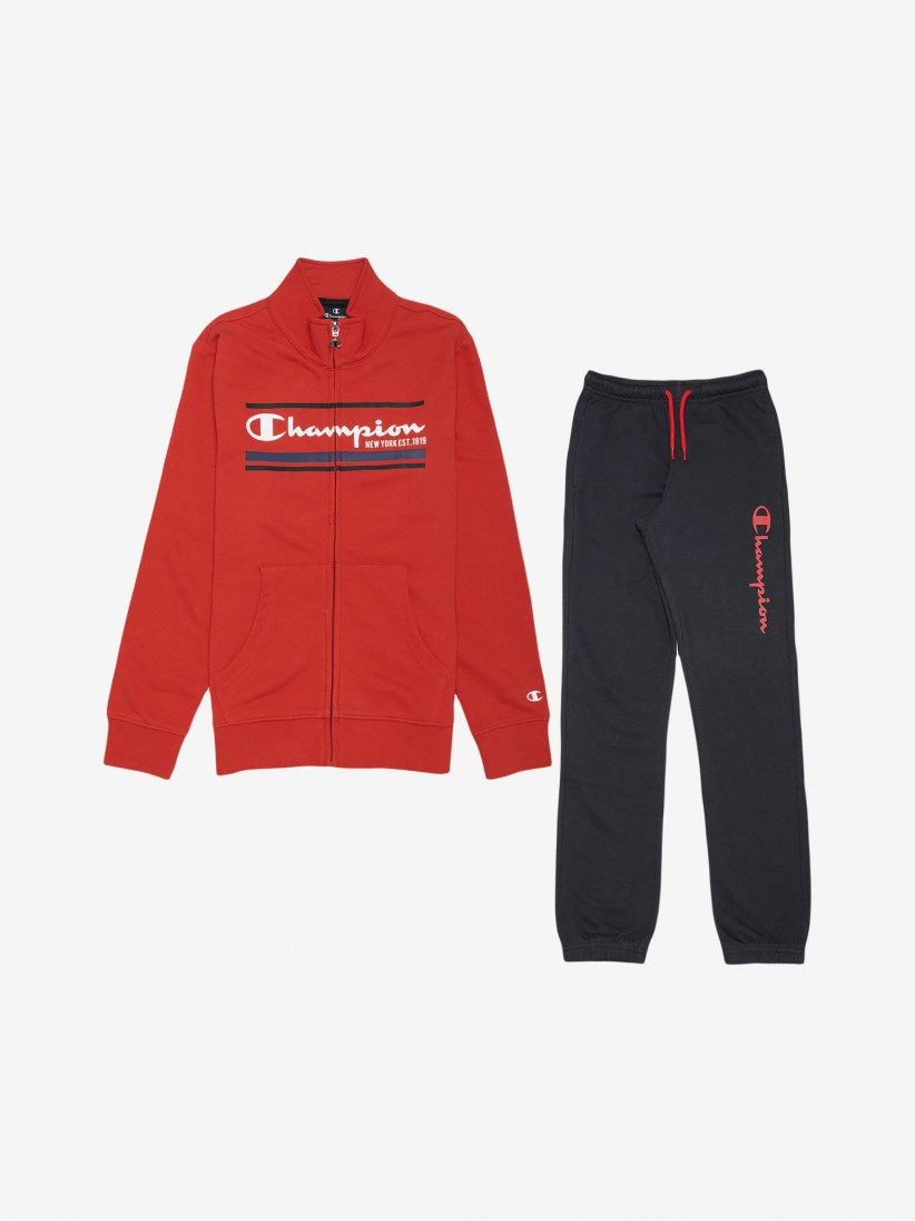 champion tracksuit red
