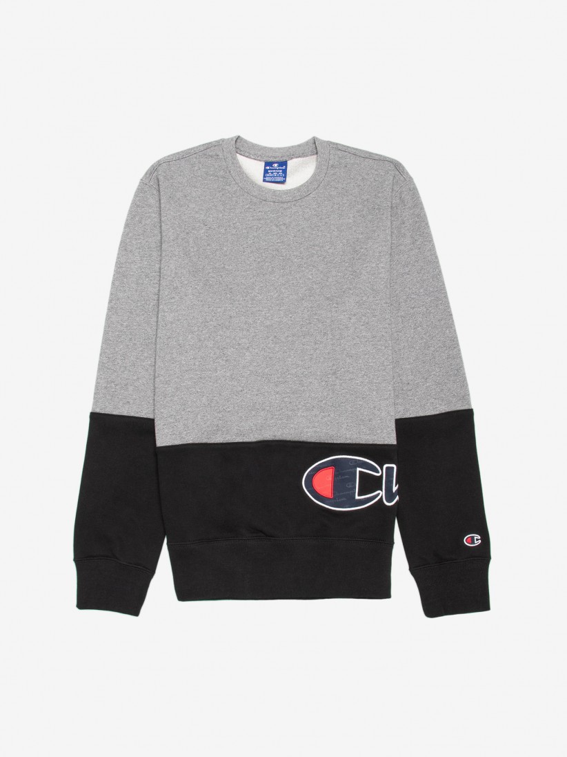champion sueter negro letra