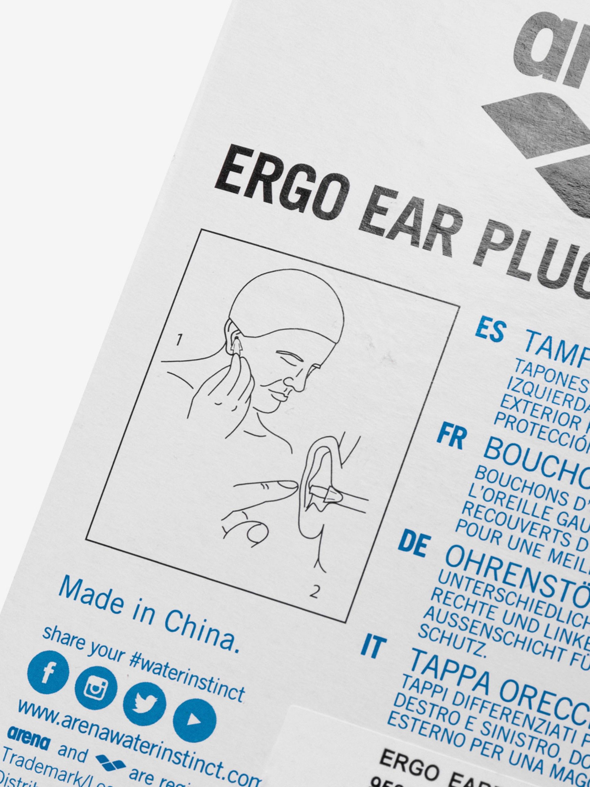 Aquáticos Arena Ergo Earplugs