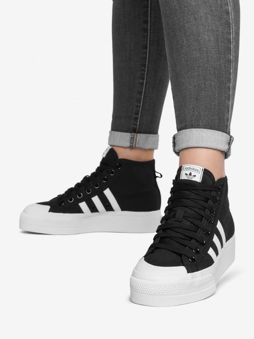 - BZR Online Mid Nizza Adidas Platform Sneakers | FY2783
