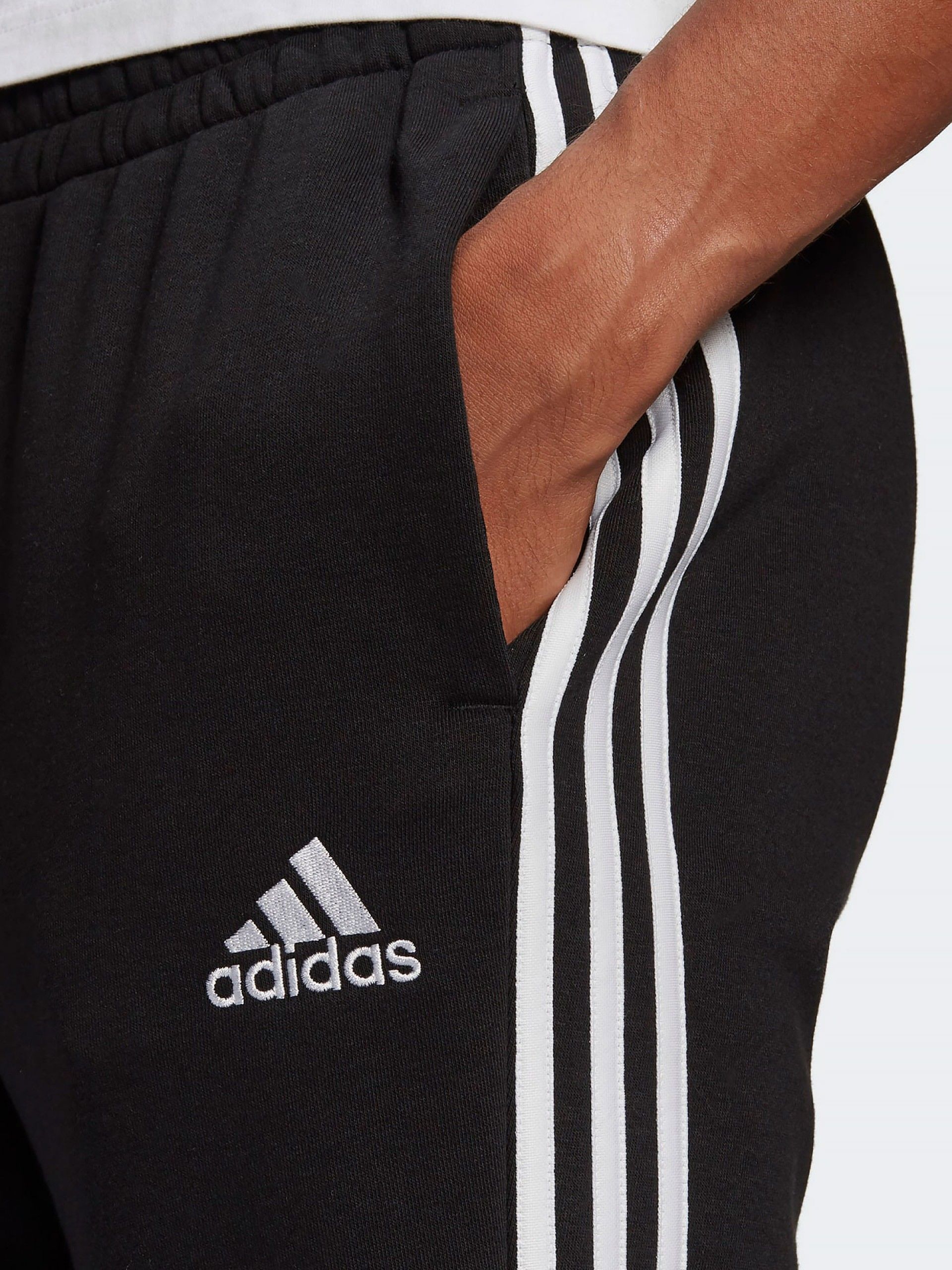 Calças Adidas Essentials 3-Stripes Fleece