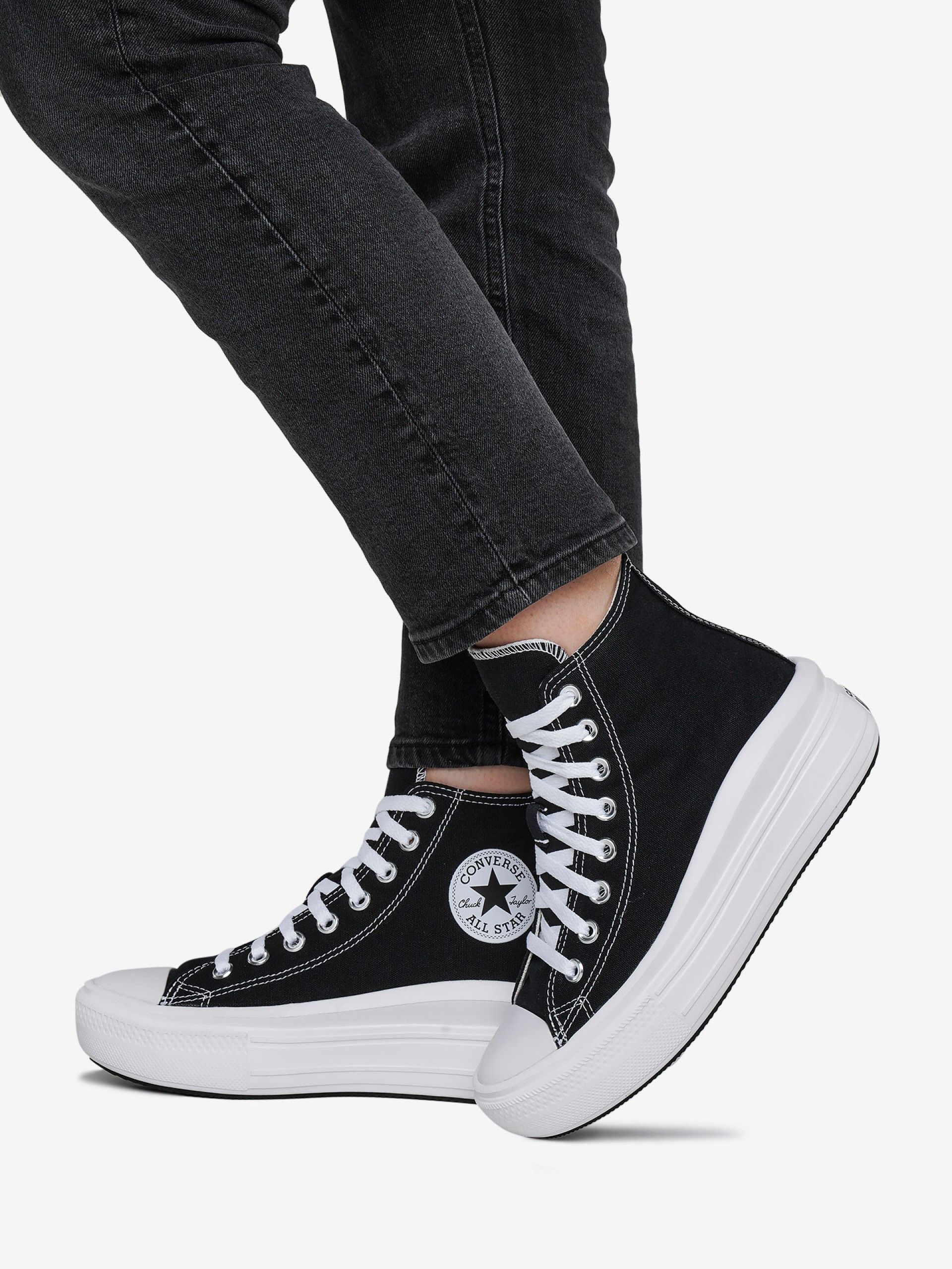 Converse Chuck Taylor All Star Move Platform Black Sneakers