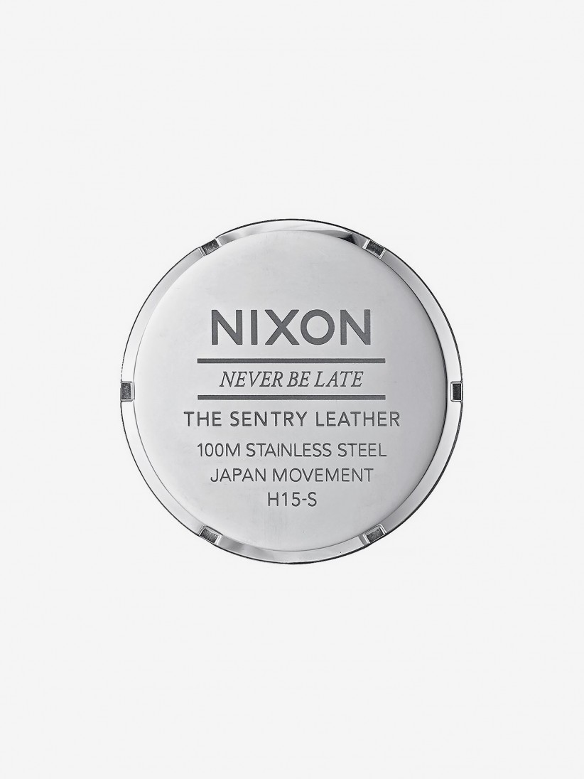 Nixon Sentry Leather Watch