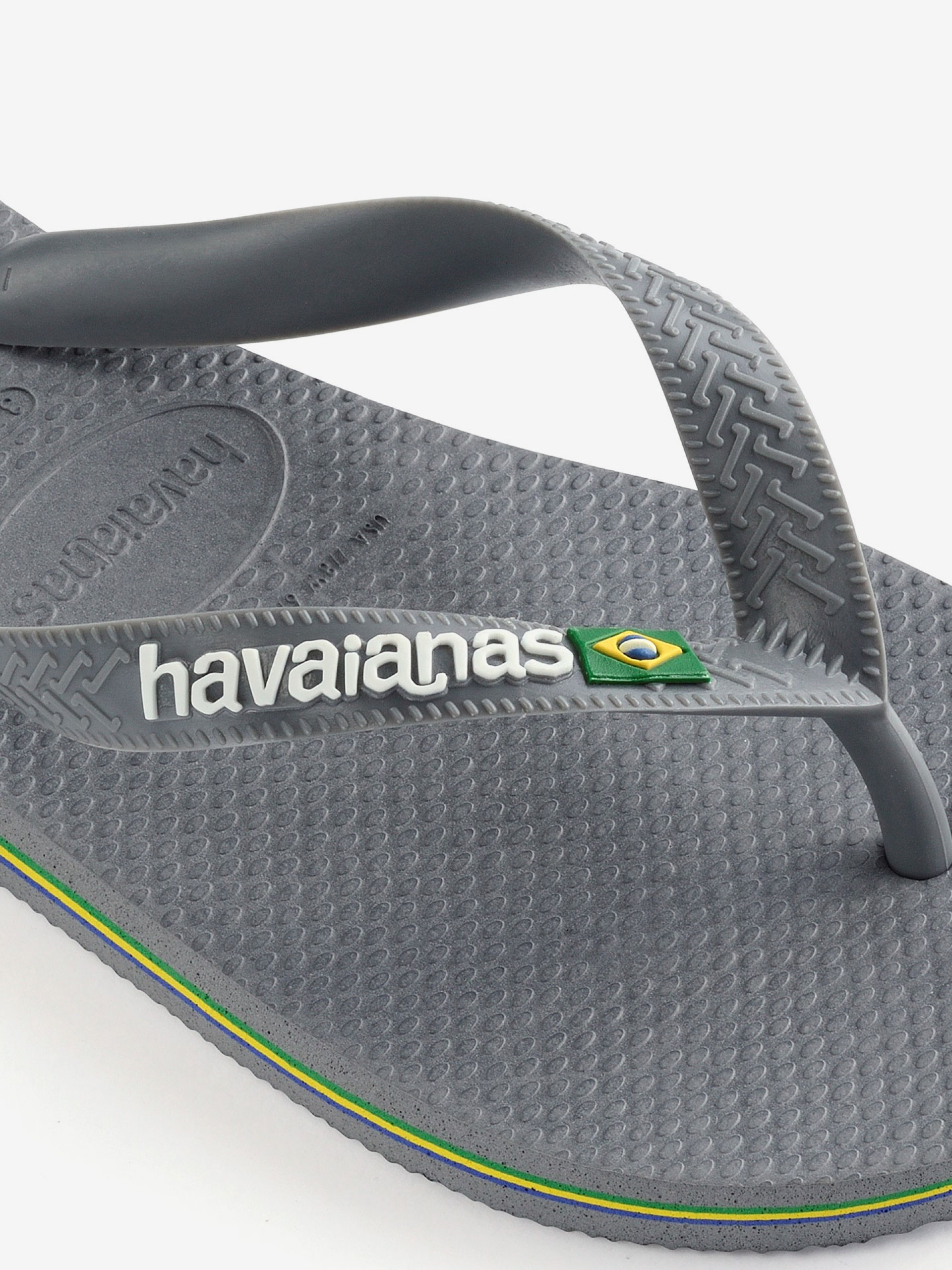 Chinelos Havaianas Brasil Logo Cinzentos