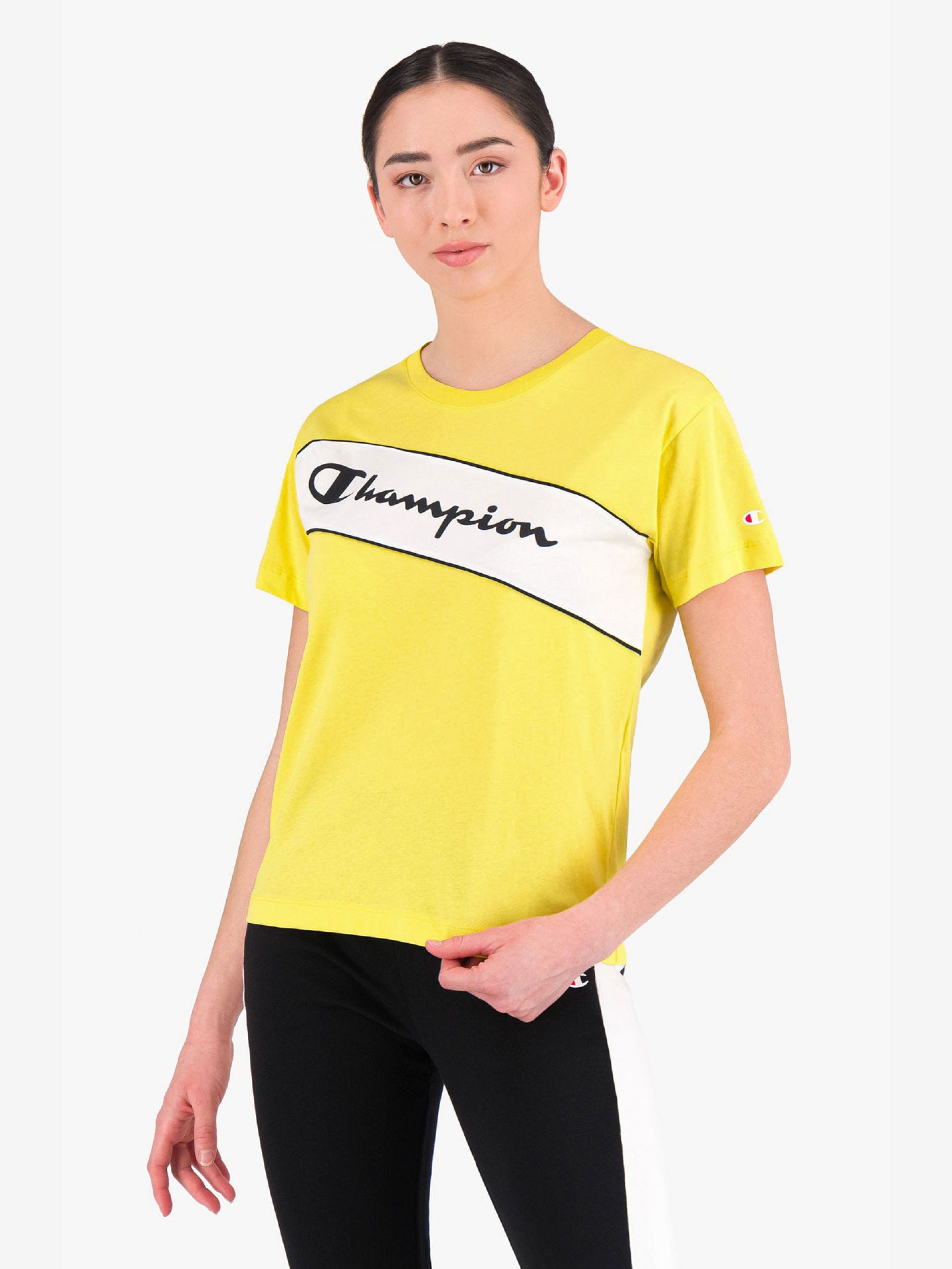T-shirt Champion Blocked Script