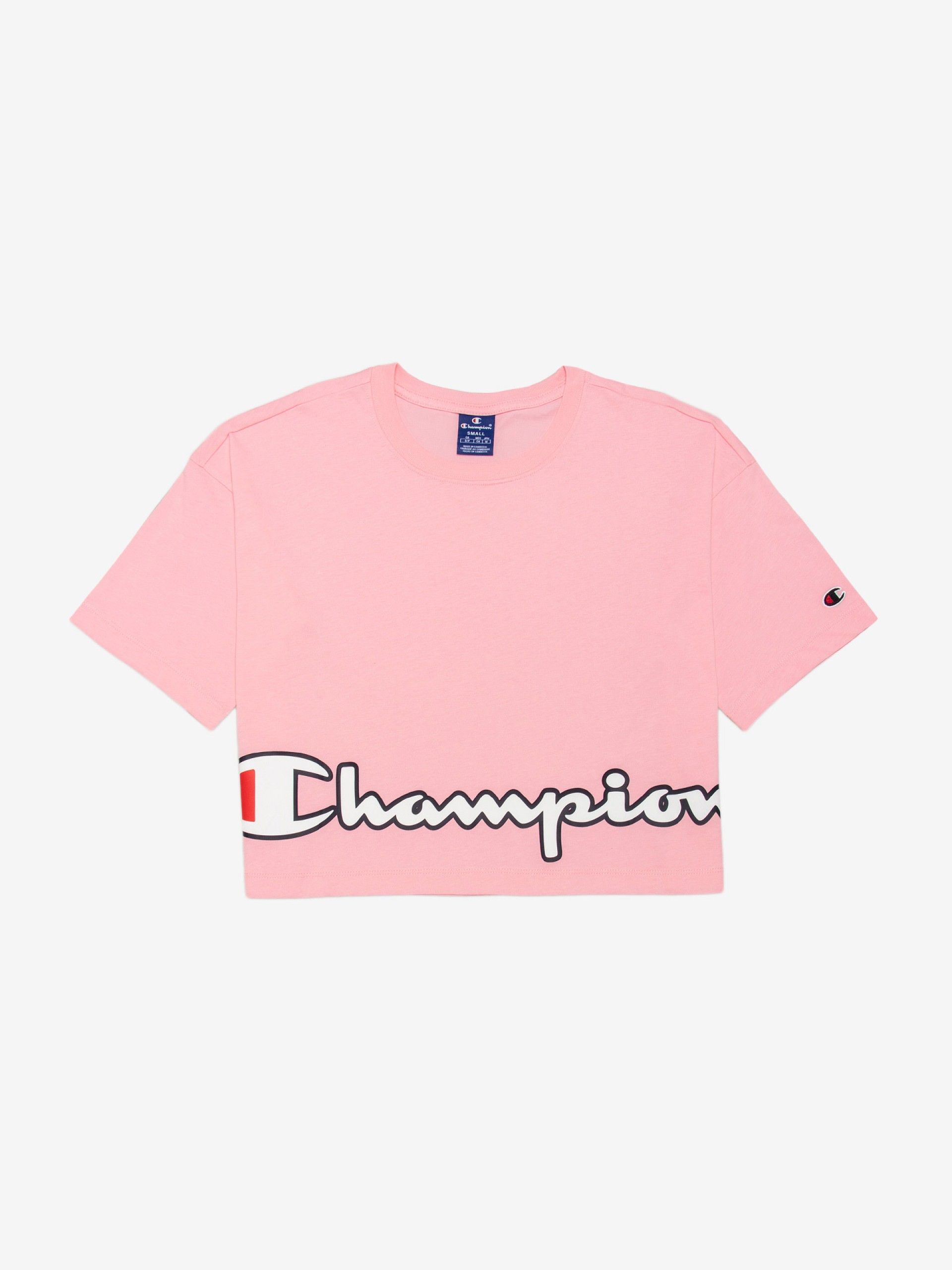 T-shirt Champion Cropped Script Logo