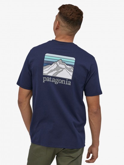 Patagonia Line Logo Ridge Pocket T-shirt