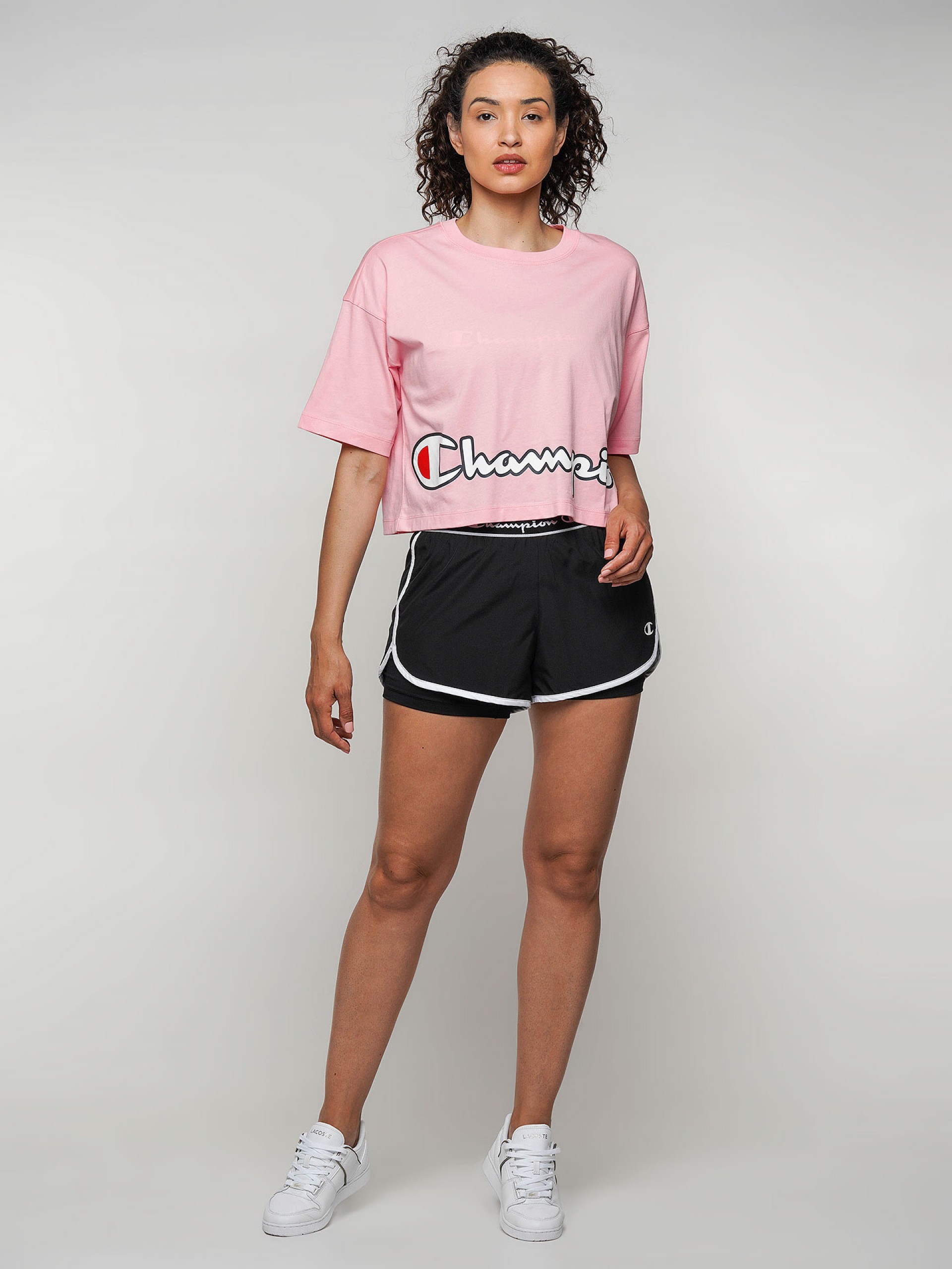T-shirt Champion Cropped Script Logo