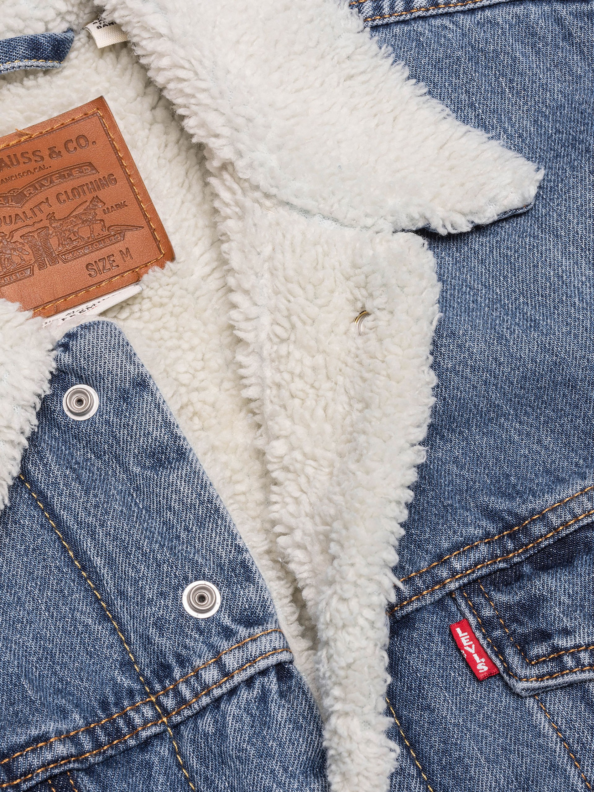 Casaco Levis Sherpa Trucker