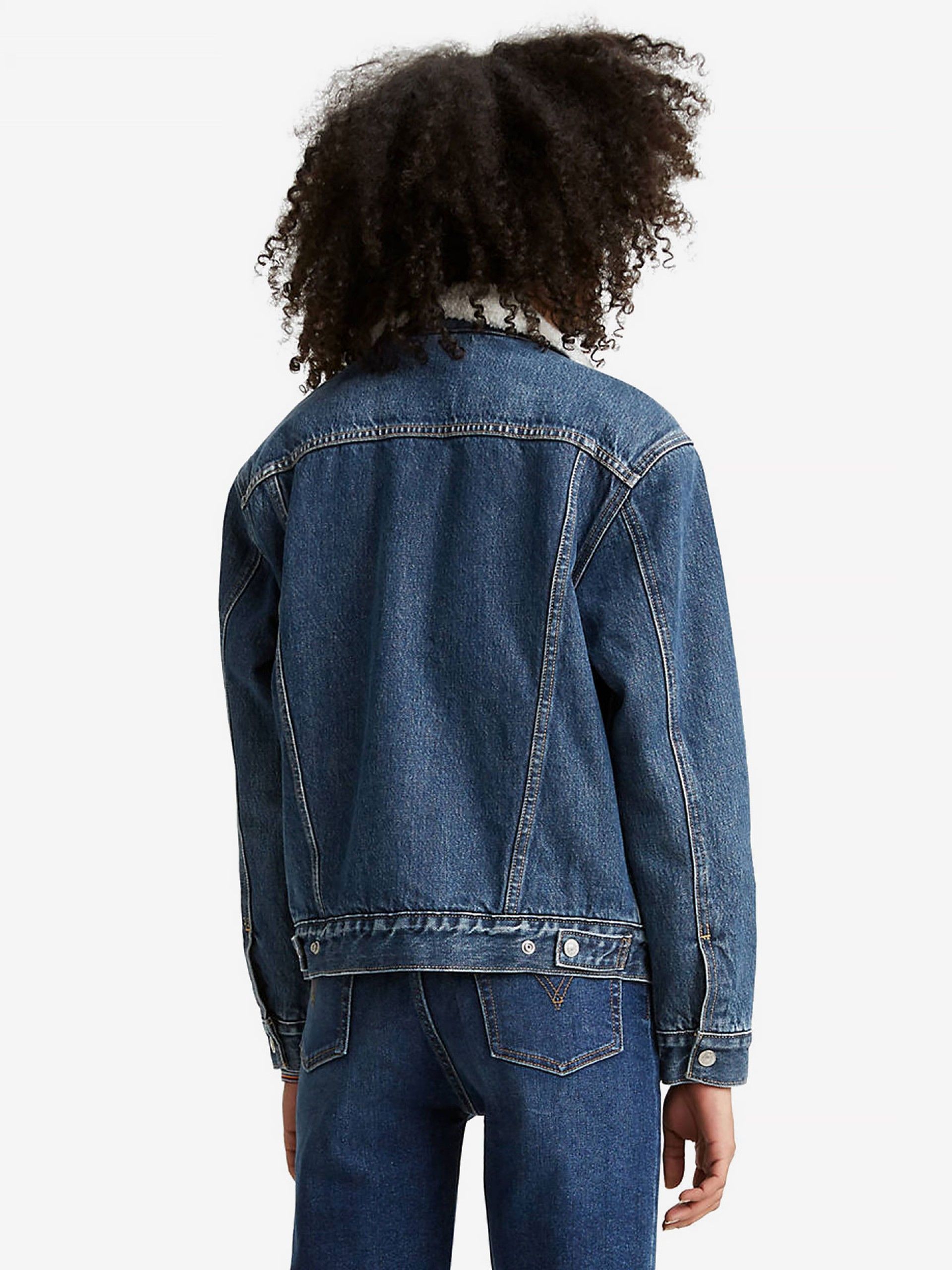 Casaco Levis Ex-Boyfriend Sherpa Trucker