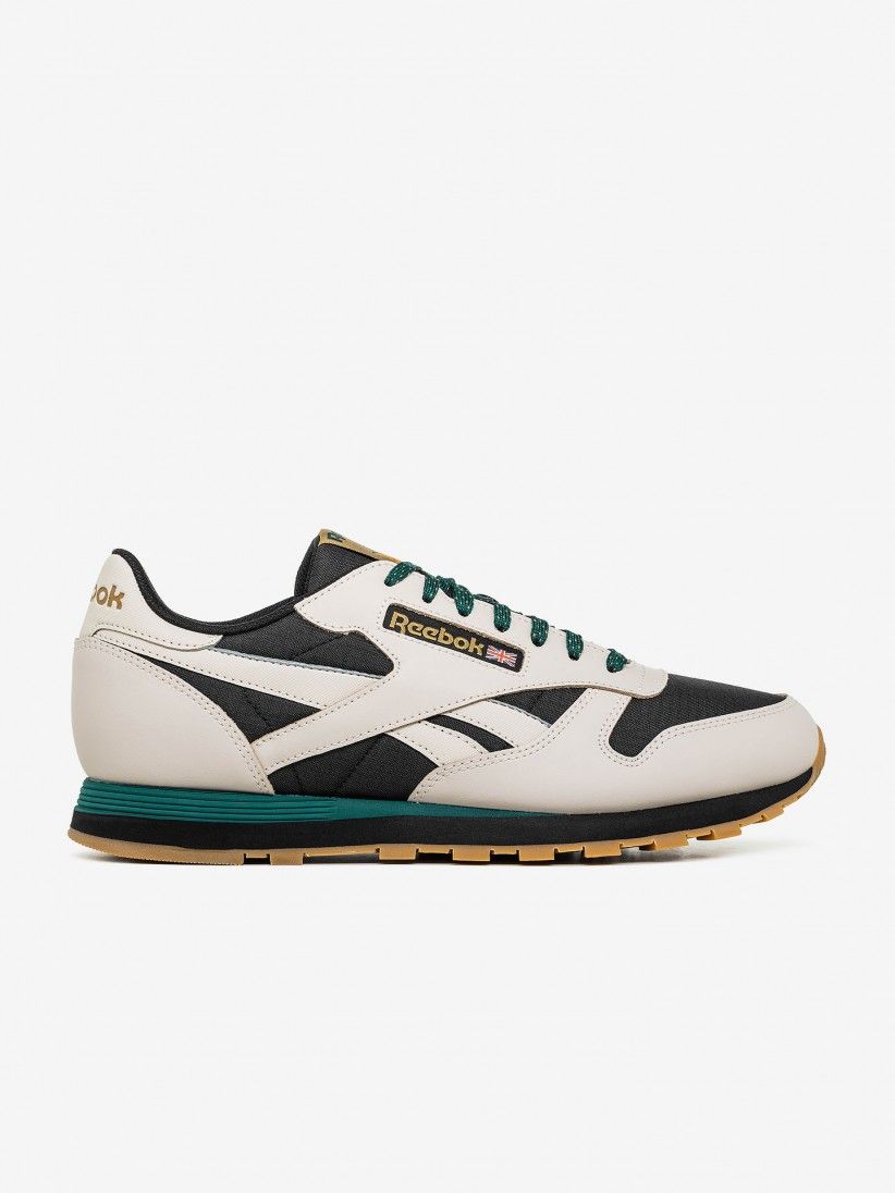 Reebok CL Leather MU White/Black-Heritage Teal - EF7832 | Sneaker District