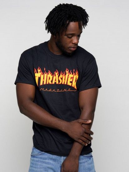 T-shirt Thrasher Flame Mag