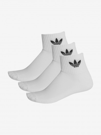 Adidas Mid Cut Trefoil Socks
