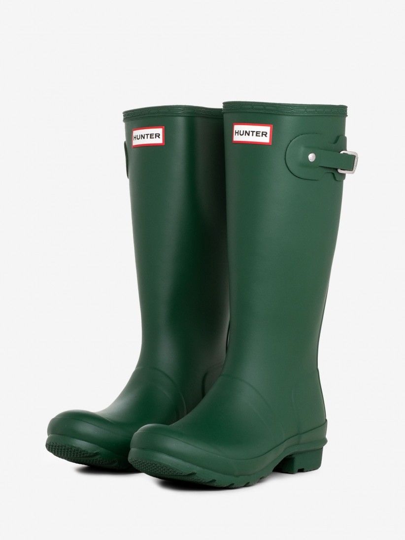 Botas Hunter Niños Nueva Coleccion - Botas De Lluvia Cortas Hunter Original  Grab Handle Wellington Negras