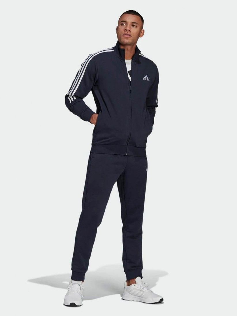 Adidas Essentials 3-Stripes Tracksuit Dunkelblau/navy ...