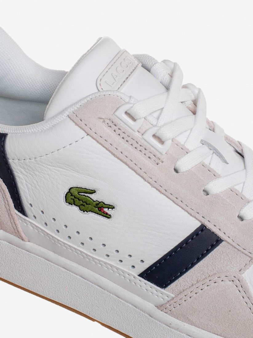 Lacoste T-CLIP 0121 P SMA Branco / Azul - Entrega gratuita | Spartoo.pt ! -  Sapatos Sapatilhas Homem 82,50 €