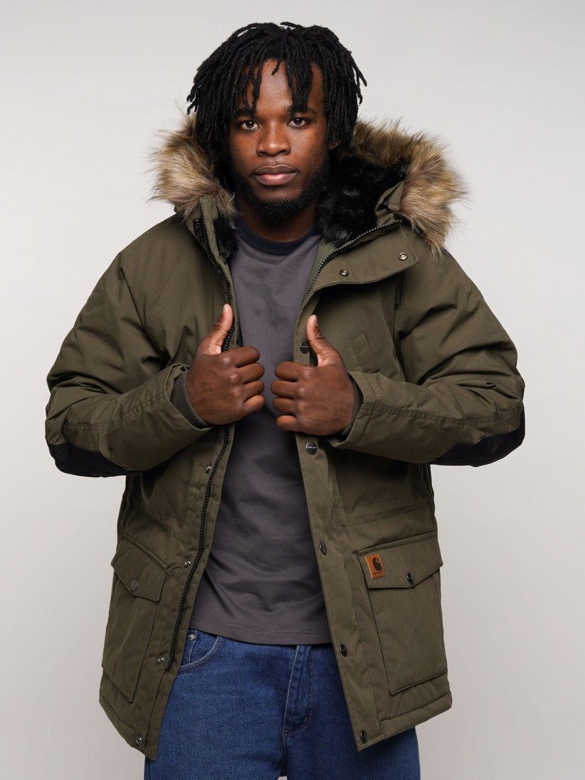 Chaqueta outlet Carhartt Trapper Jacket Dark Navy Black | Atlas Stoked