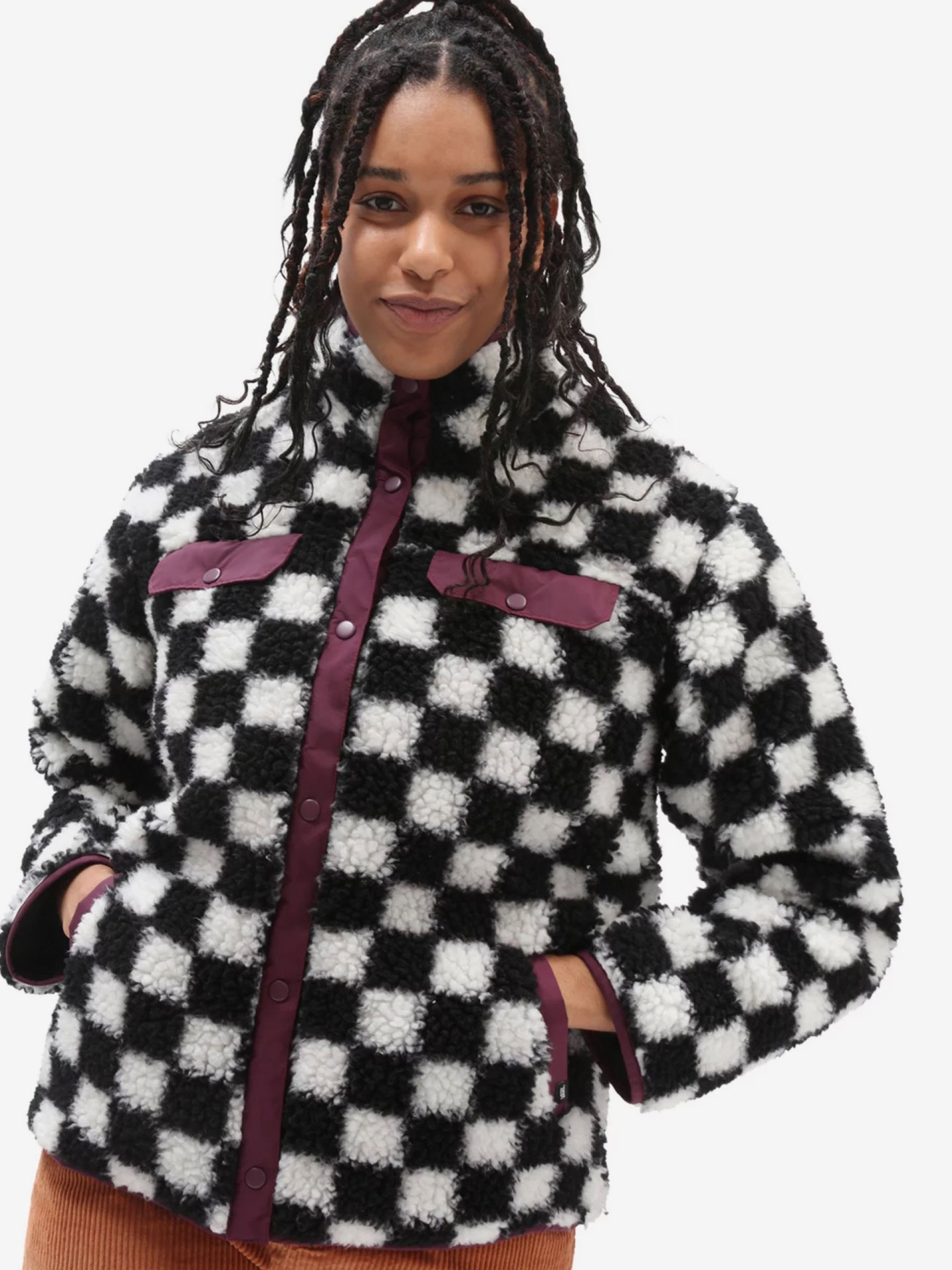 Vans Dreaming Sherpa Checkerboard Jacket