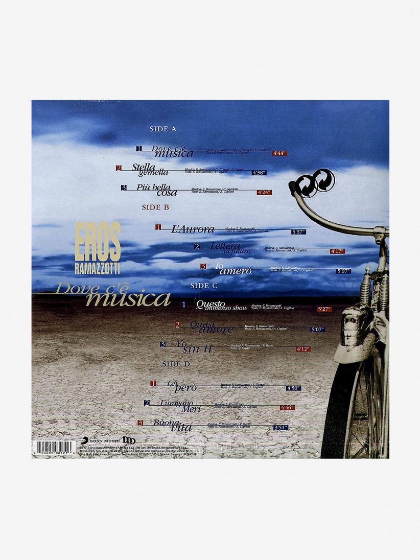 Ramazzotti - Dove C'è Musica 25th Anniversary Vinyl Record