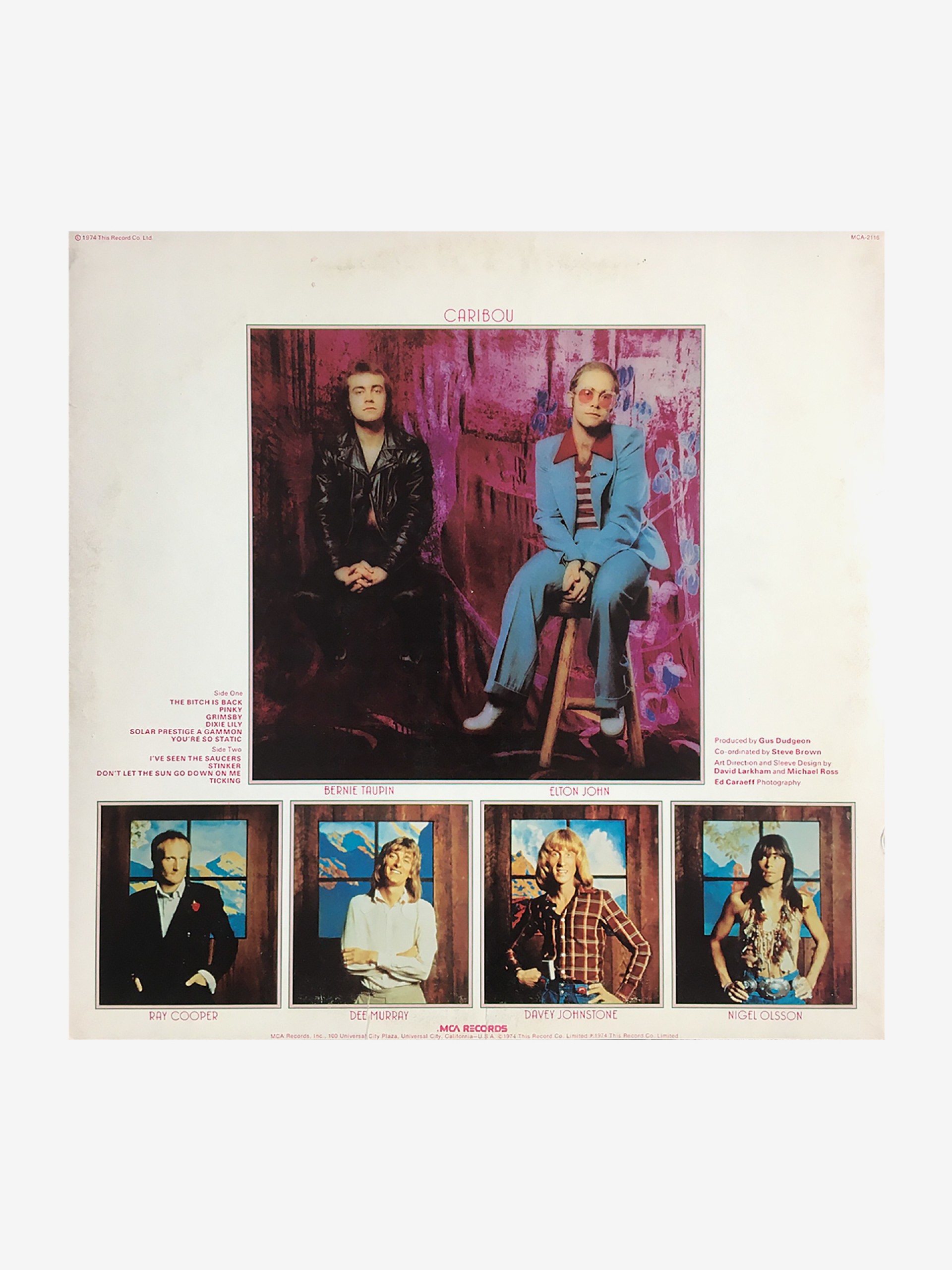 Disco de Vinilo Elton John - Caribou