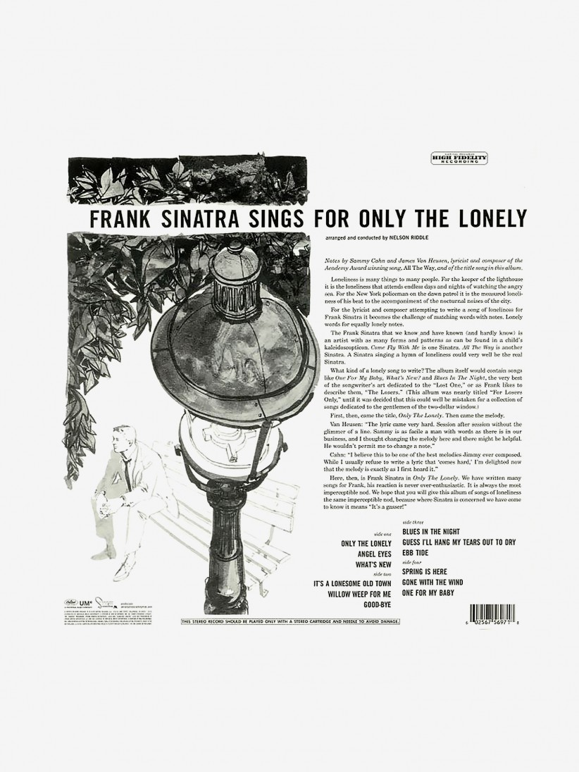 Disco de Vinilo Frank Sinatra - Sings For Only The Lonely
