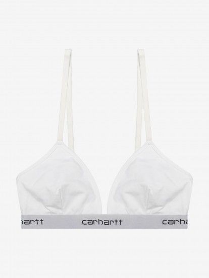 Buy Carhartt WIP W' Script Triangle Bra - White
