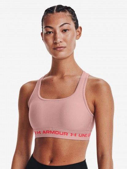 Under Armour Mid Crossback Heather Sports Top