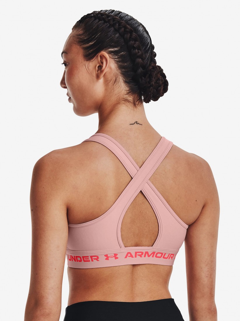Top Under Armour Mid Crossback Heather Sports