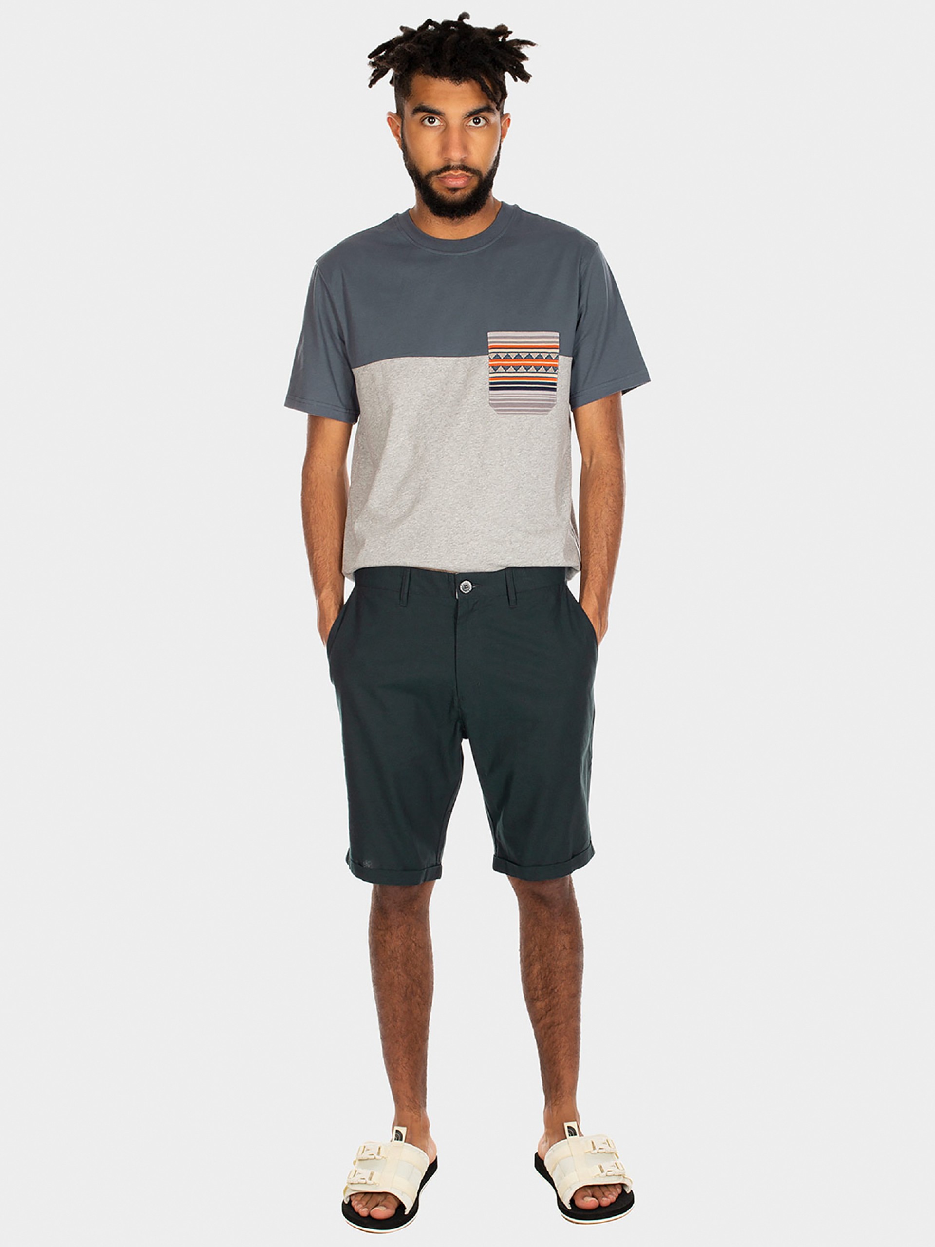 Calções Iriedaily Golfer Chambray