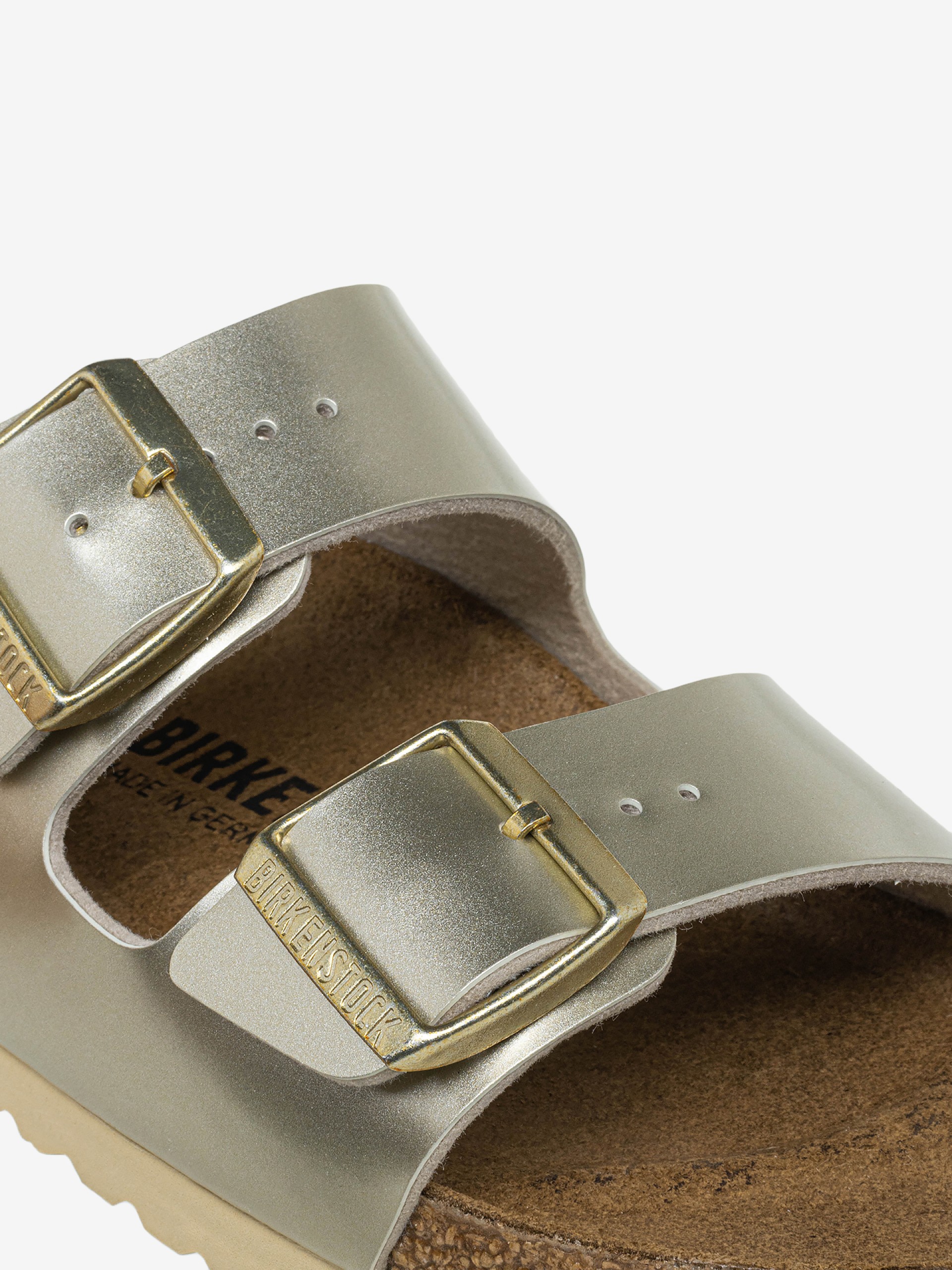 Birkenstock Arizona Birko-Flor Kids Golden Slides