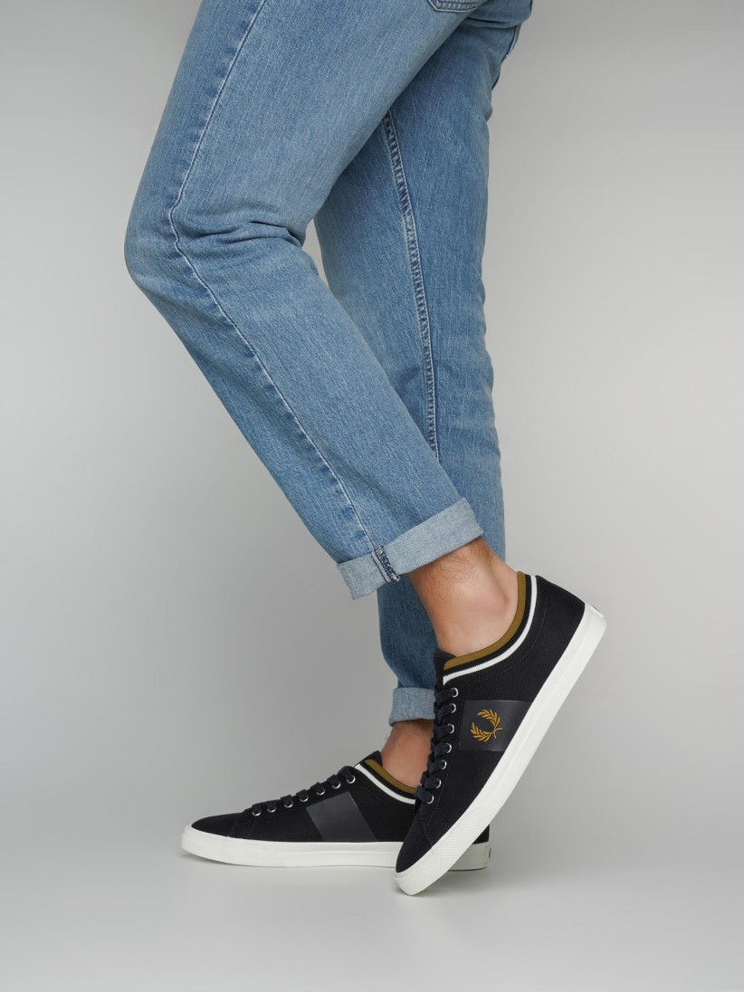 Fred Perry Underspin Tipped Cuff Twill Sneakers