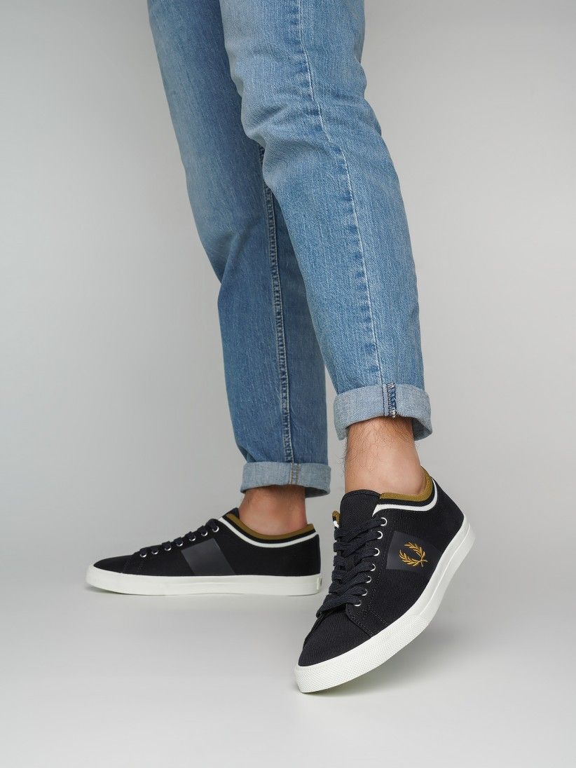 Fred Perry Underspin Tipped Cuff Twill Sneakers