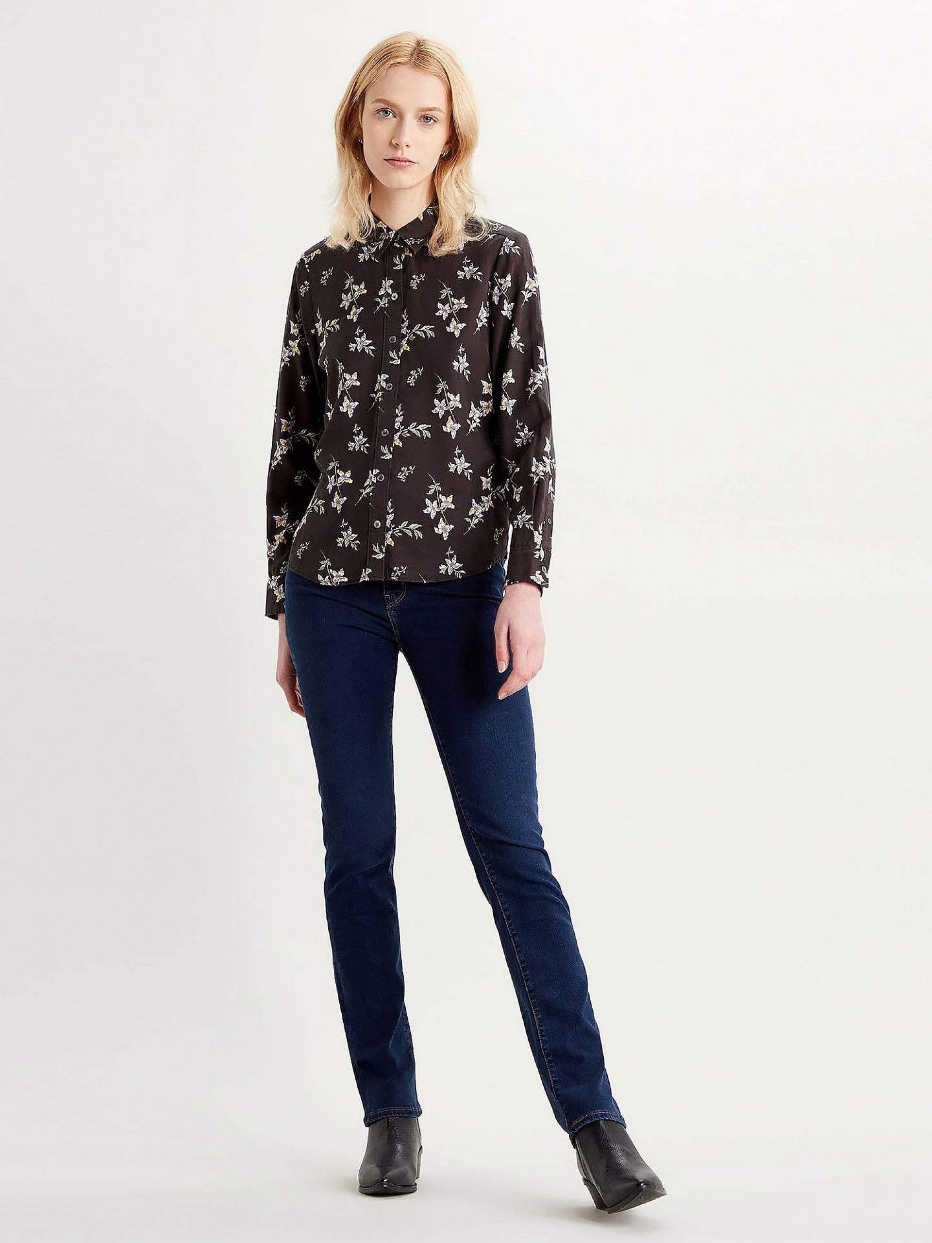 Levis 724 High Rise Straight Jeans